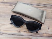 Узкие двухцветные очки  Cat Eye KB7/2K от Christian Dior!