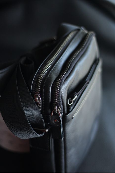 Сумка з натуральної шкіри чоловіча через плече. Барсетка шкіряна