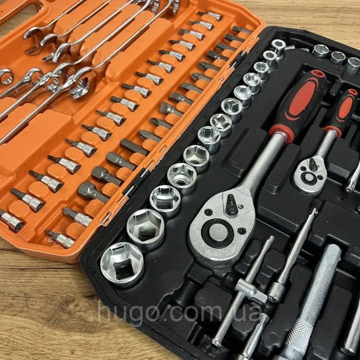 Набор авто инструментов в кейсе, 78 головок, бит, ключей Профессионал!