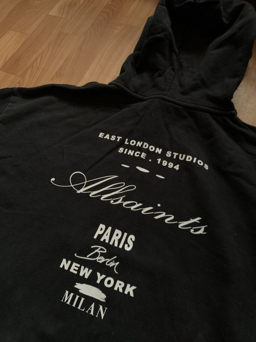 оригинал allsaints женское худи big logo streetwear luxury rare sk8