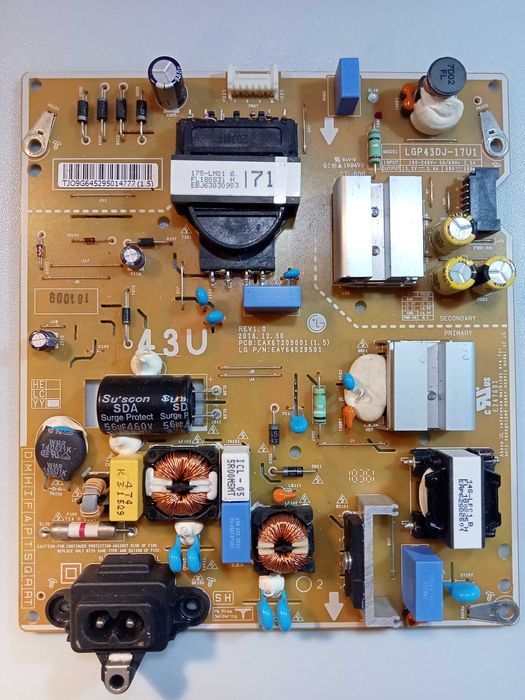 LG - PHILIPS - TCL - HISENSE - SAMSUNG Power Supply Board64310011507331124