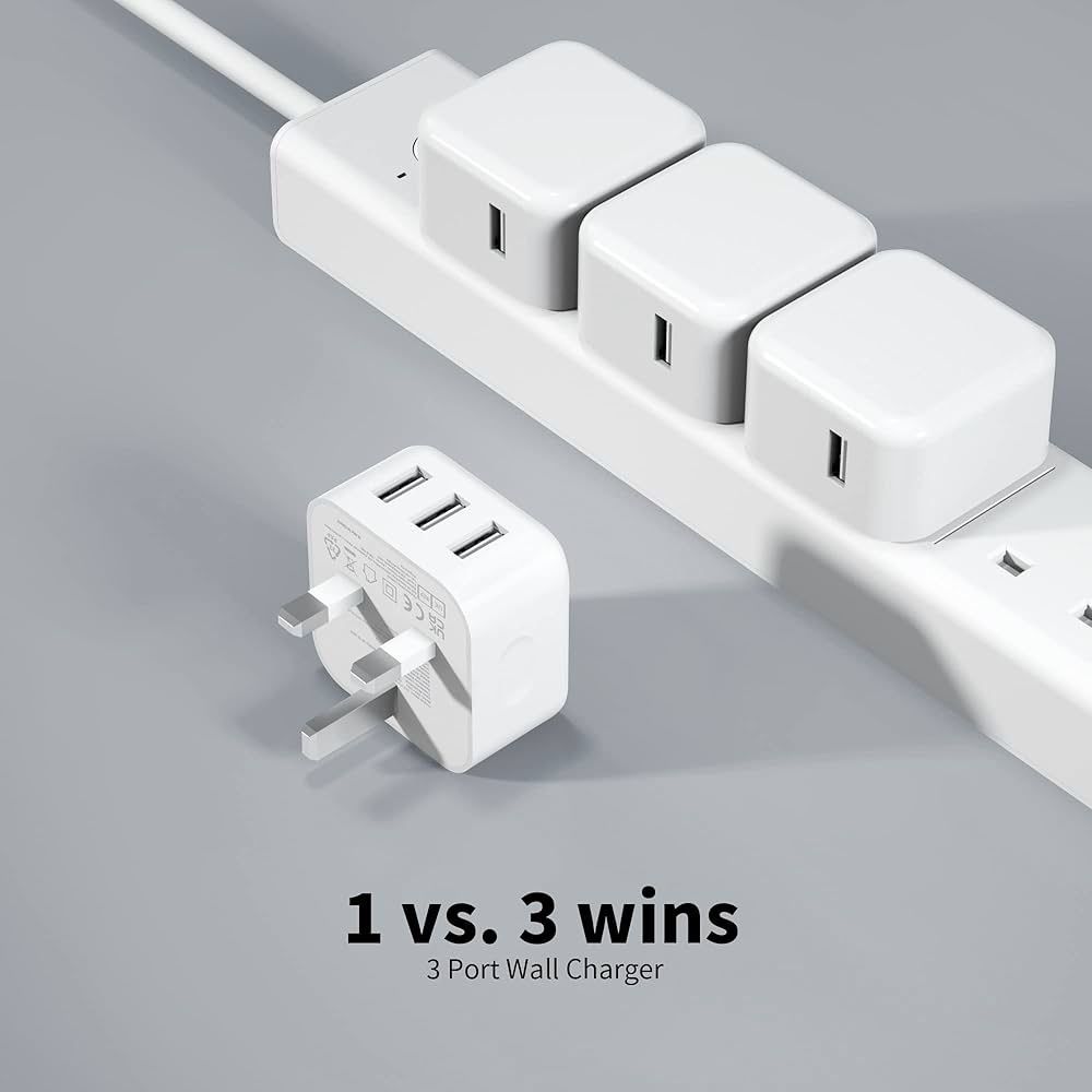 Wtyczka USB, ładowarka Multi USB 5V 3A