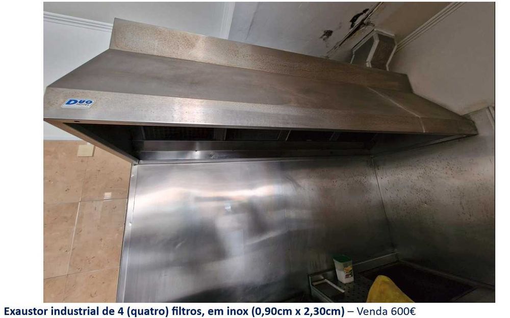 Recheio mobiliário de café/churrasqueira em inox