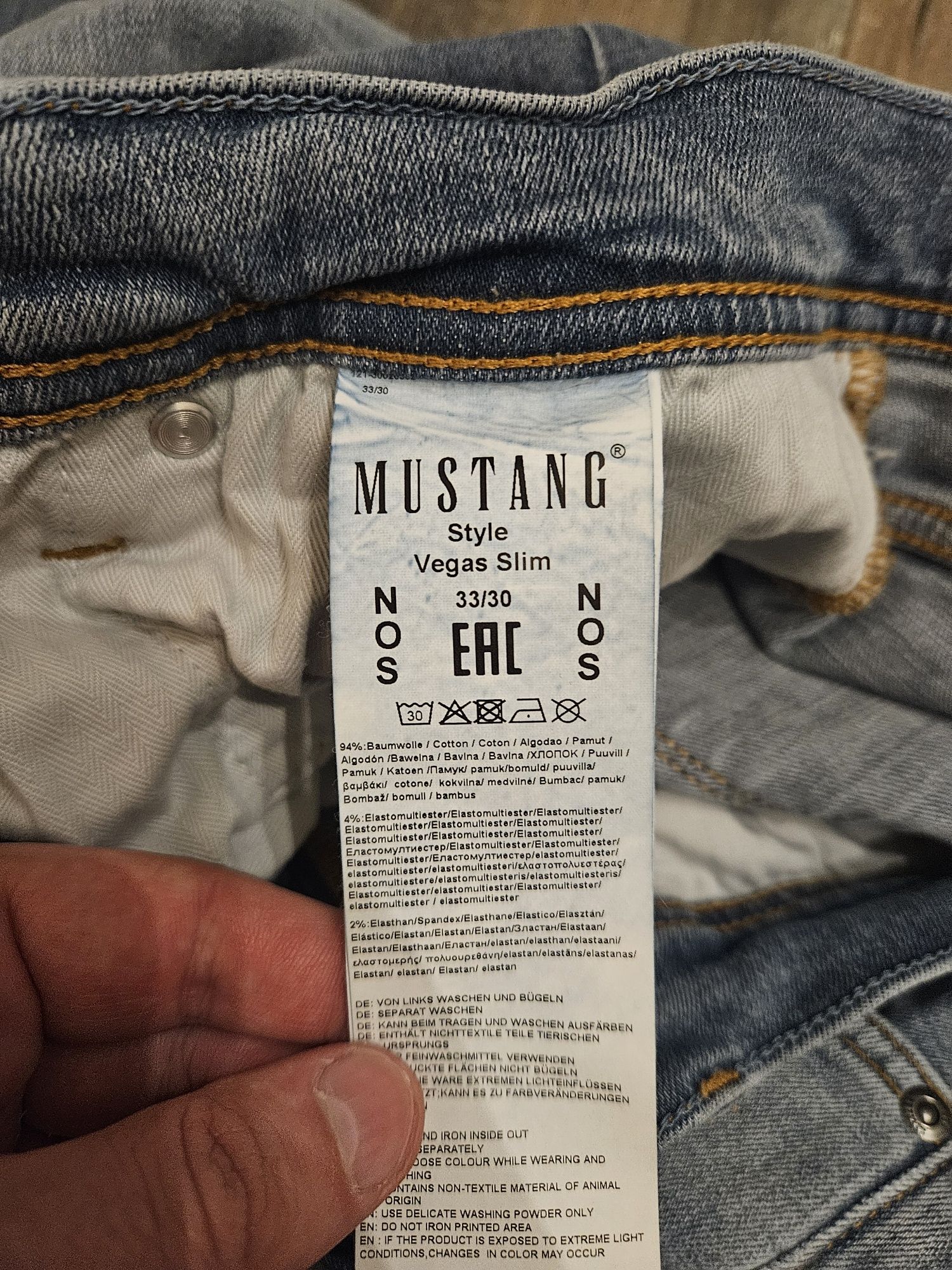 Nowe Jeans Spodnie Mustang Style Vegas Slim 33/30 - Męskie