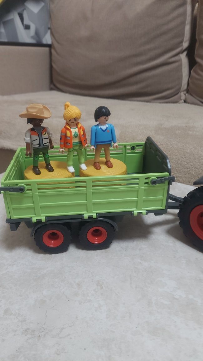 Playmobil  трактор и прицеп