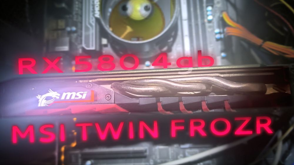 Відеокарта робоча MSI RX 580 4GB Gaming X (Twin Frozr)