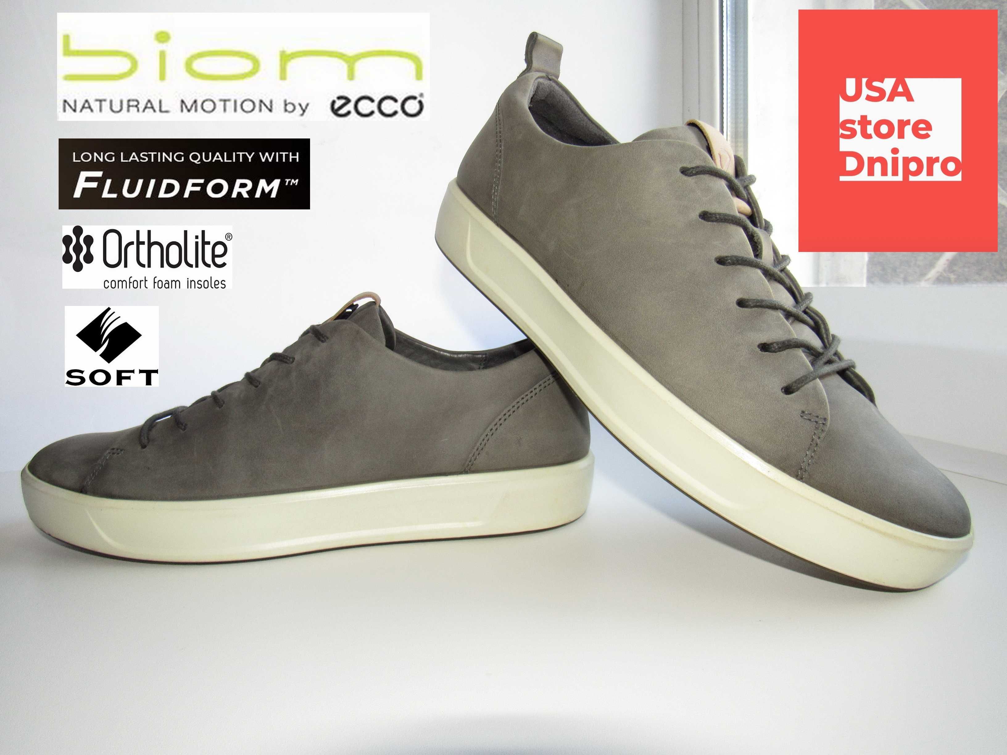 Кроссовки, кеды, сникеры Ecco Biom Soft 8 M Dark Shadow р. 43 (28см)