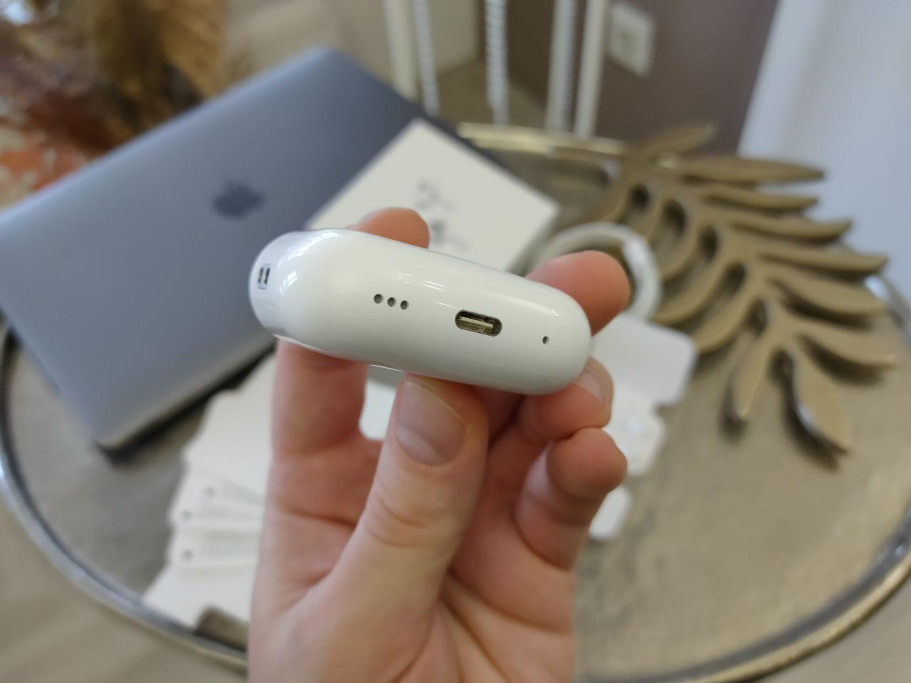 Новые AirPods Pro 2 GenTupe C плетений кабель 60W/Навушники/Аир Подс