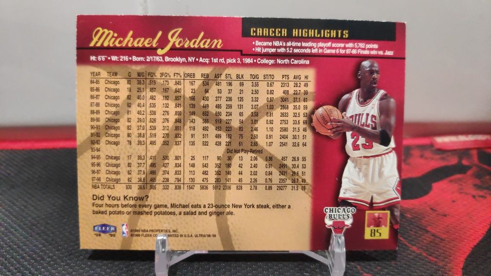 Sprzedam kartę NBA Michael Jordan Chciago Bulls