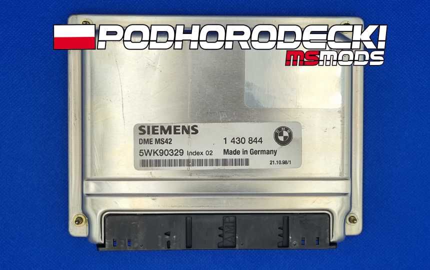 Modyfikacja sterownika BMW MS41 MS42 MS43 MS45 E30 E36 E46 E39 SWAP