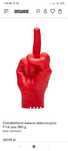 Swieca czerwona dlon f*uck you