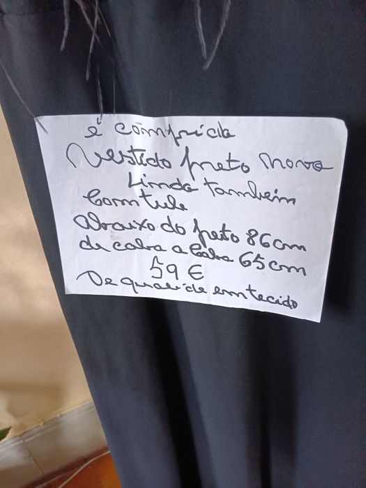 Vestido preto de alta qualidade