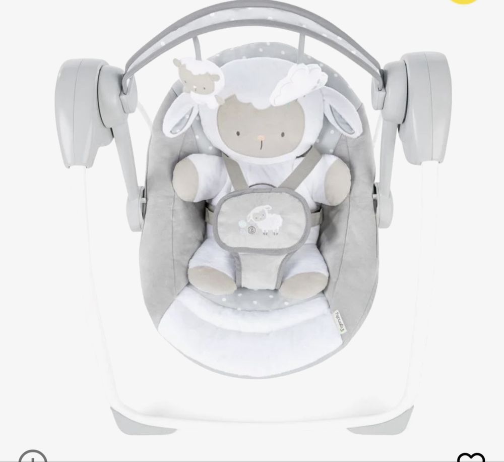 Крісло-качеля Ingenuity Comfort 2 Go – Cuddle Lamb