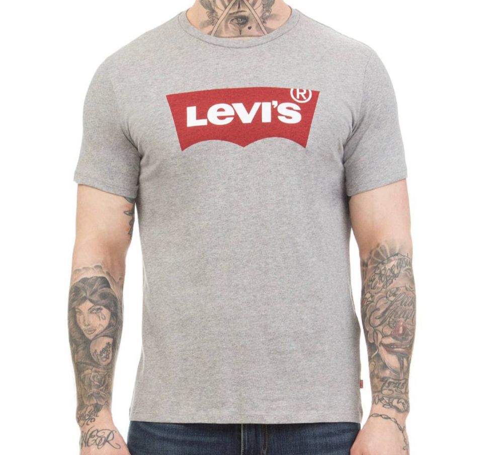 Мужские футболки Levi’s черная белая Левис