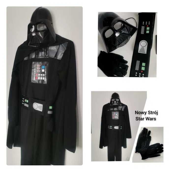 Nowy strój 128 przebranie Star wars kostium Lord Vader