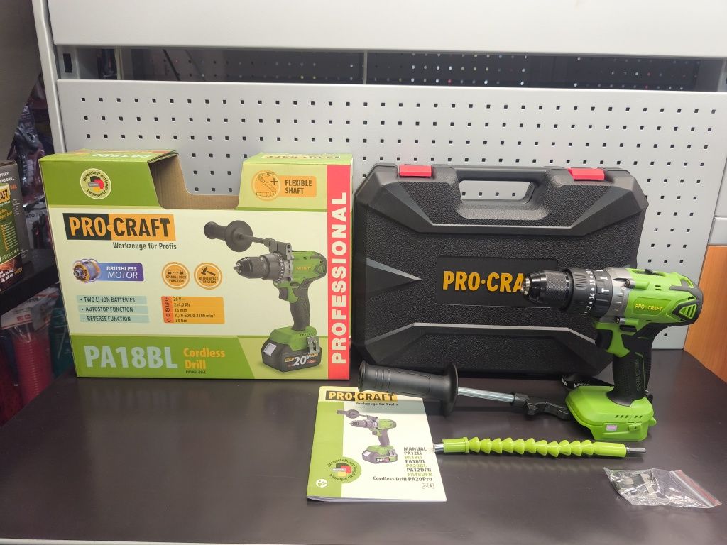 Шуруповерт Procraft PA18BL Universal Extra