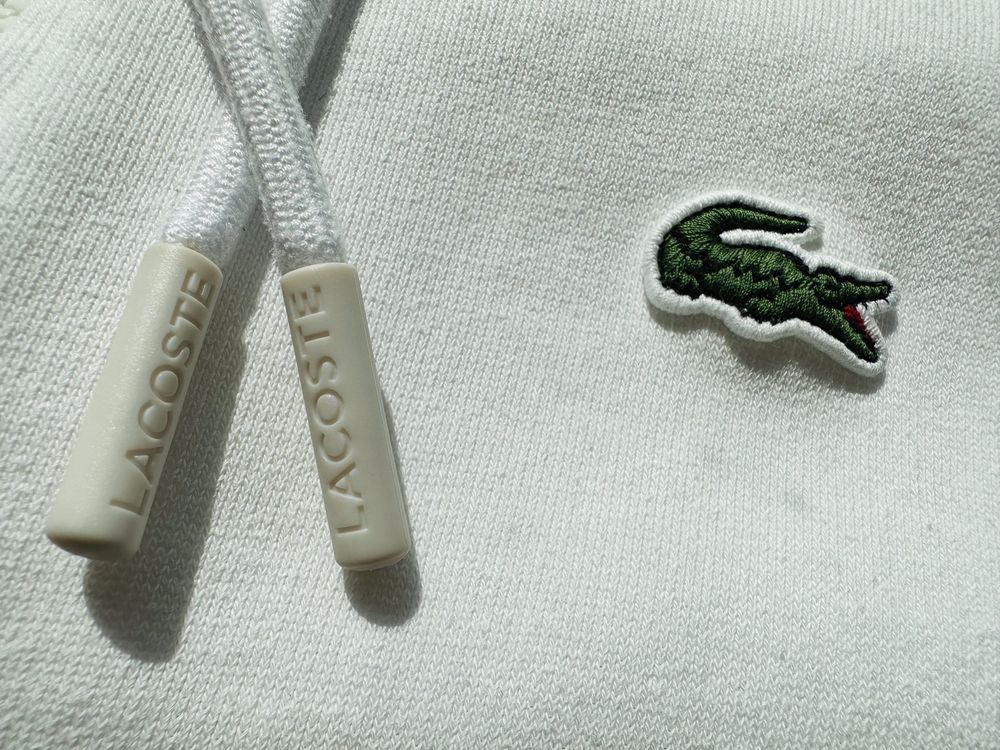 Casaco branco com capuz LACOSTE M