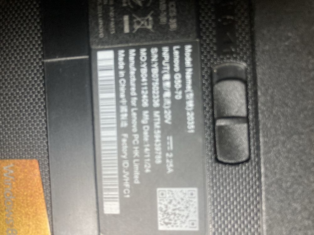 Laptop Lenovo na czesci.