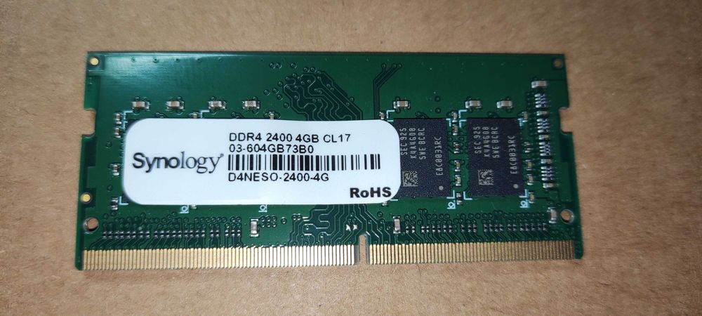 Oryginalna Pamięć RAM Synology DDR4 4GB D4NESO-2400-4G