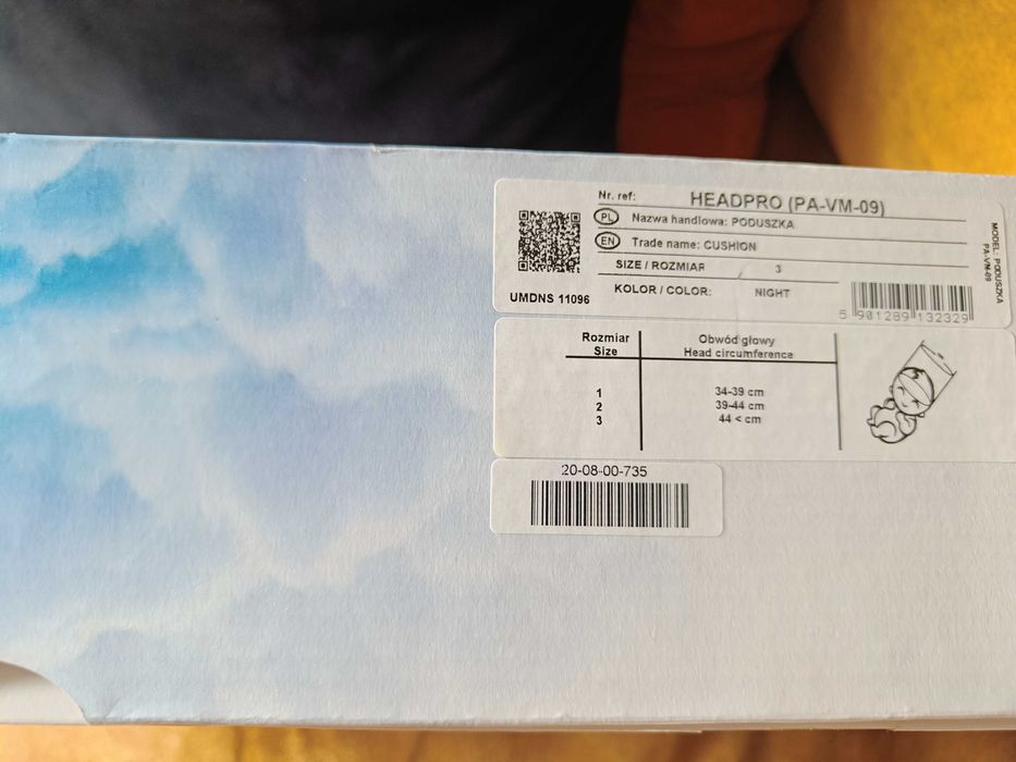 Poduszka ortopedyczna dla niemowląt