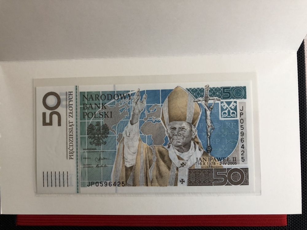 Banknot kolekcjionerski  Jan Paweł II - 50 zł