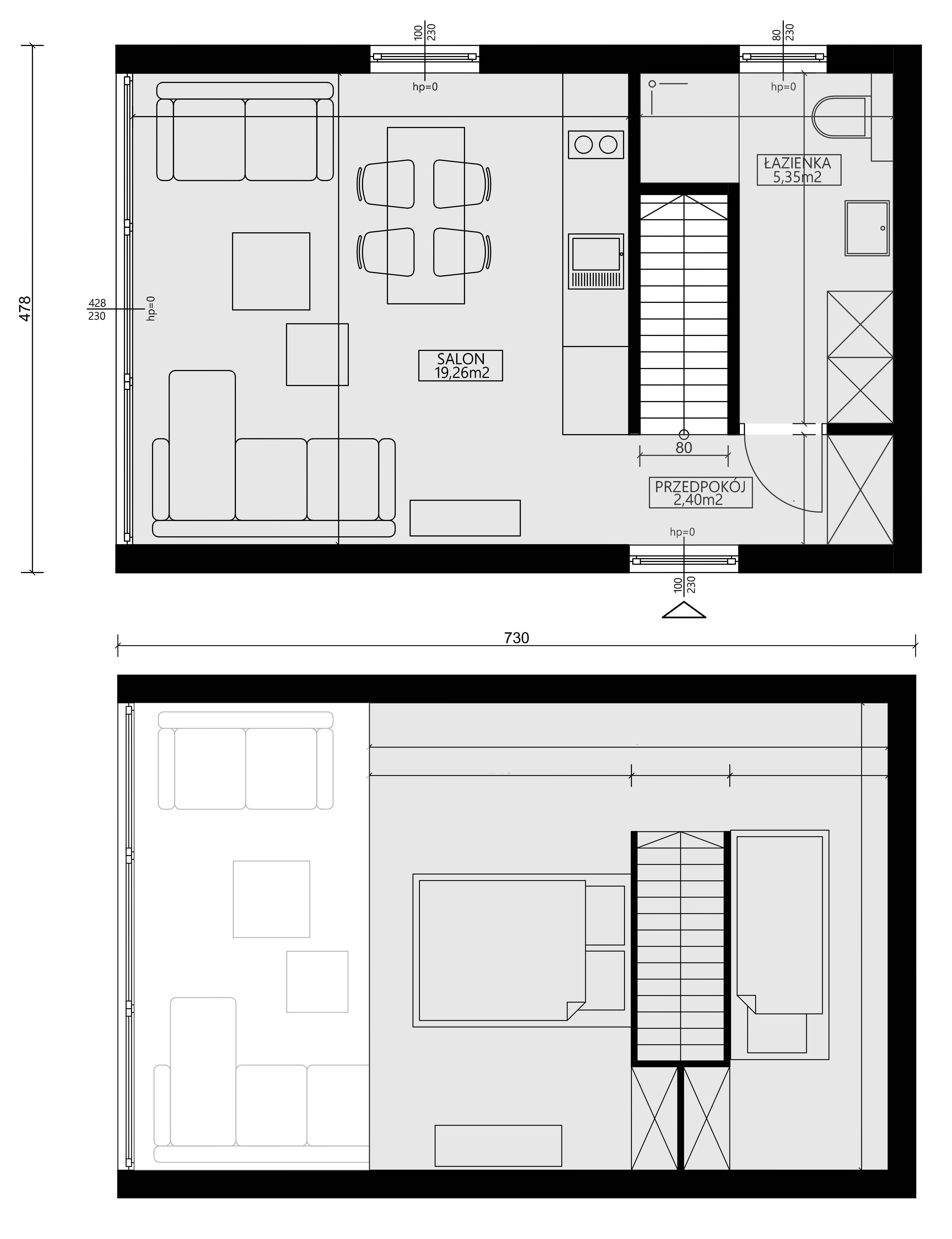 Domek drewniany w stylu stodoły, 35m2+antresola na zgłoszenie, PROTUS