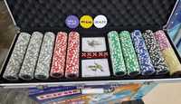 Покерний гральний набір в кейсі 500ф на 2 колоди і Подарочный набор