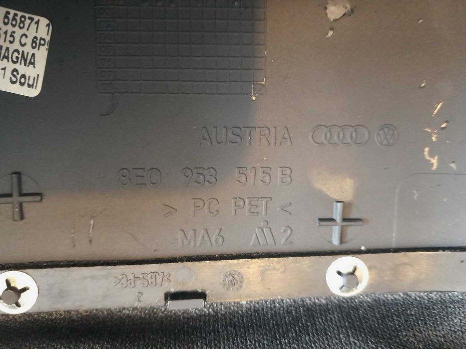 Osłona kierownicy kolumny 8E0'953515B Audi A4 B6
