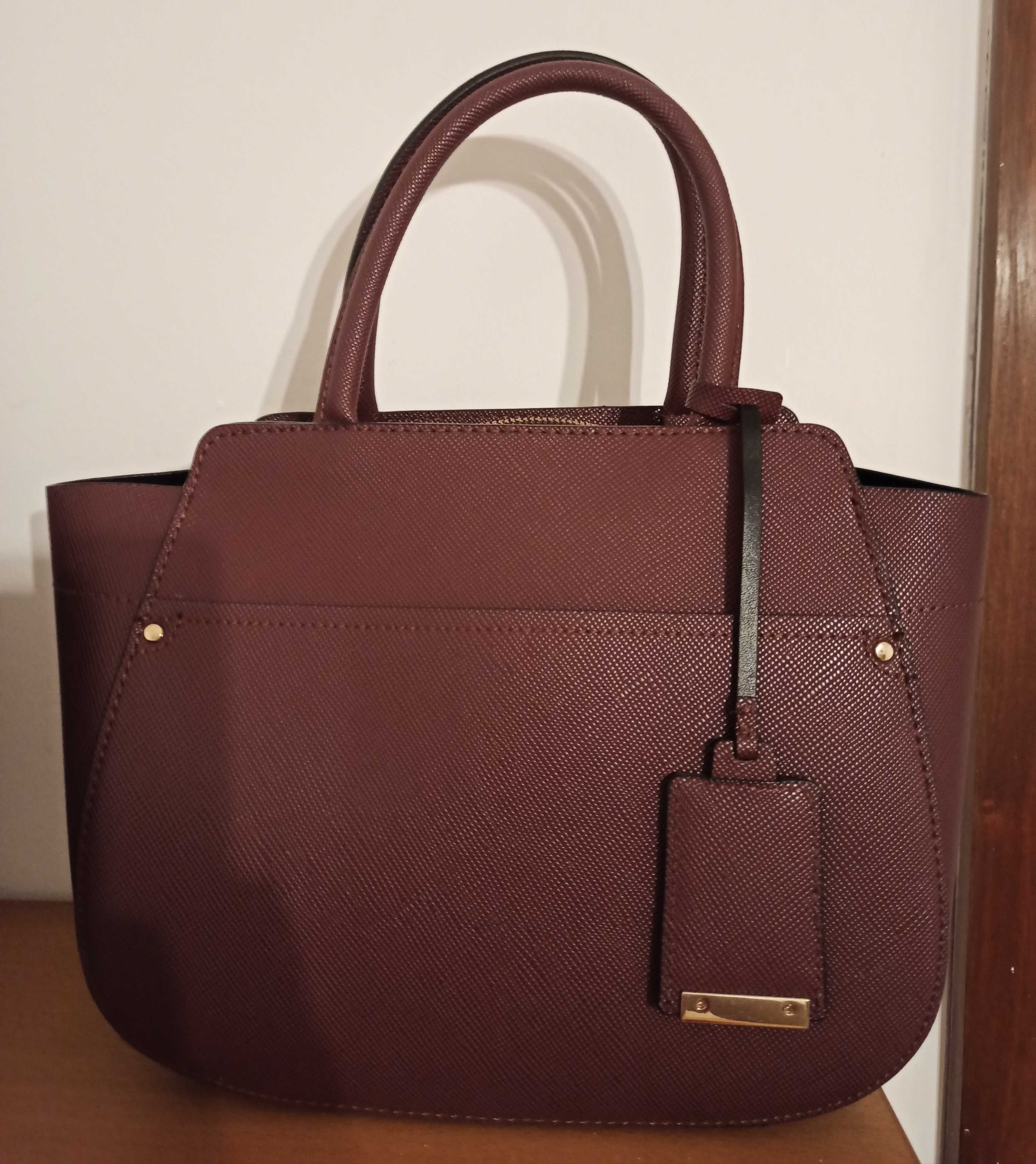 Mala bordeaux Zara