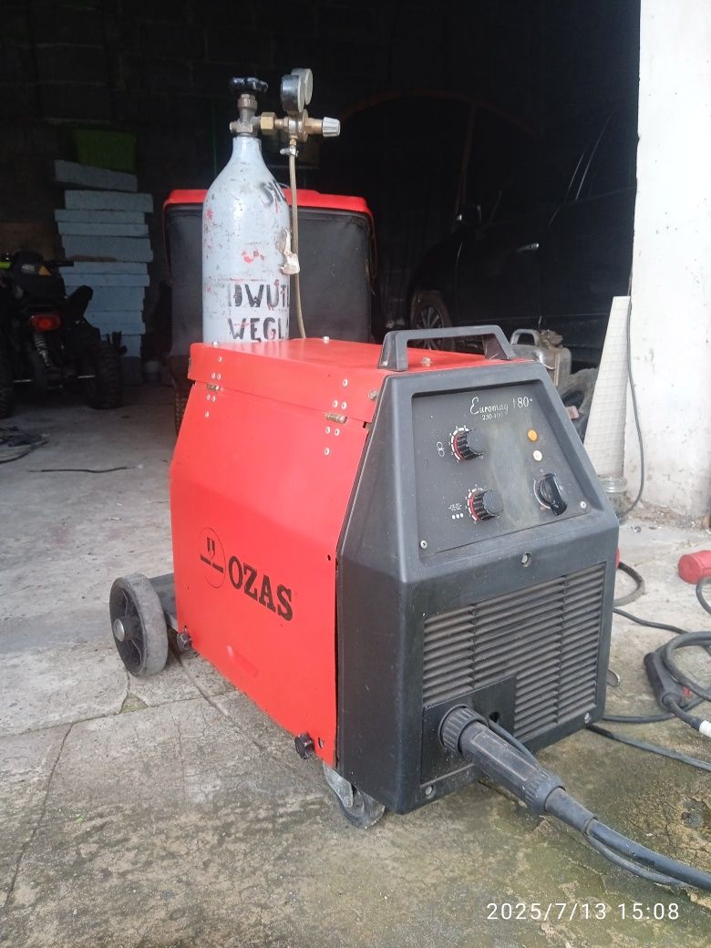 Migomat spawarka Bester ozas 180 zestaw CO2 polautomat230/400v migmag