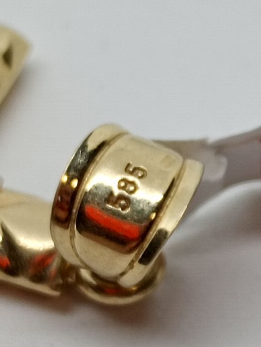 Złoty krzyżyk duży wisiorek 585 2,58g Komis Madej Tarnów