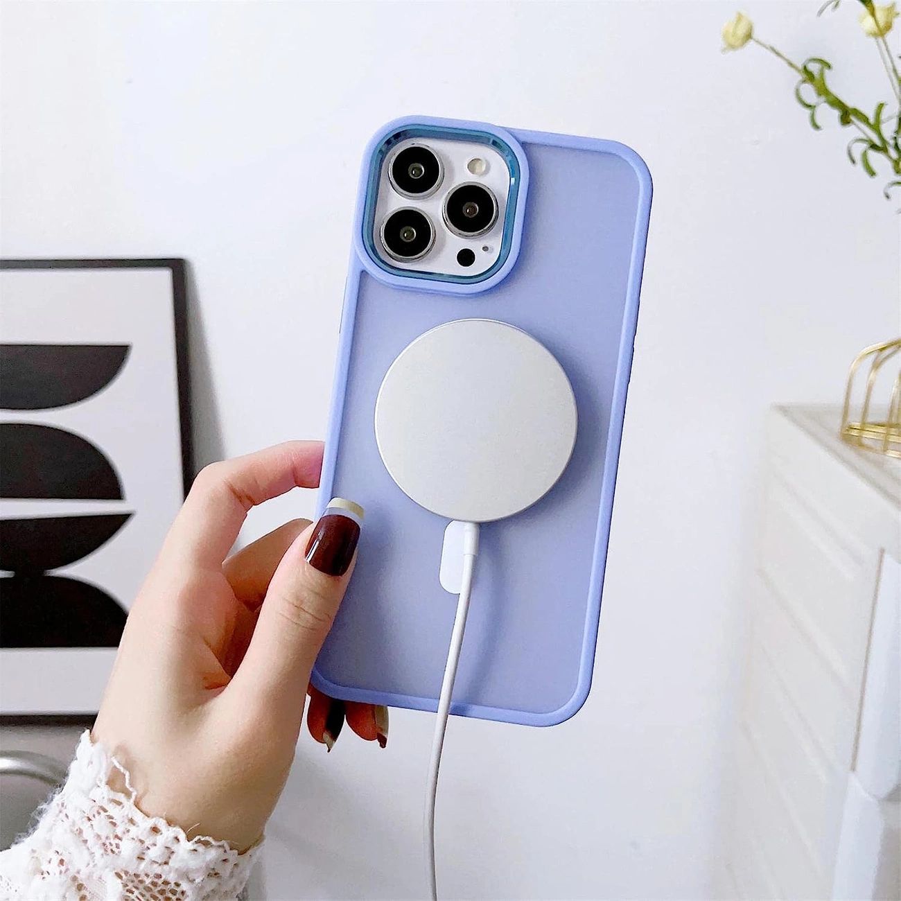 Magnetyczne Etui Z Magsafe Color Matte Case Do Iphone 15 - Zielone