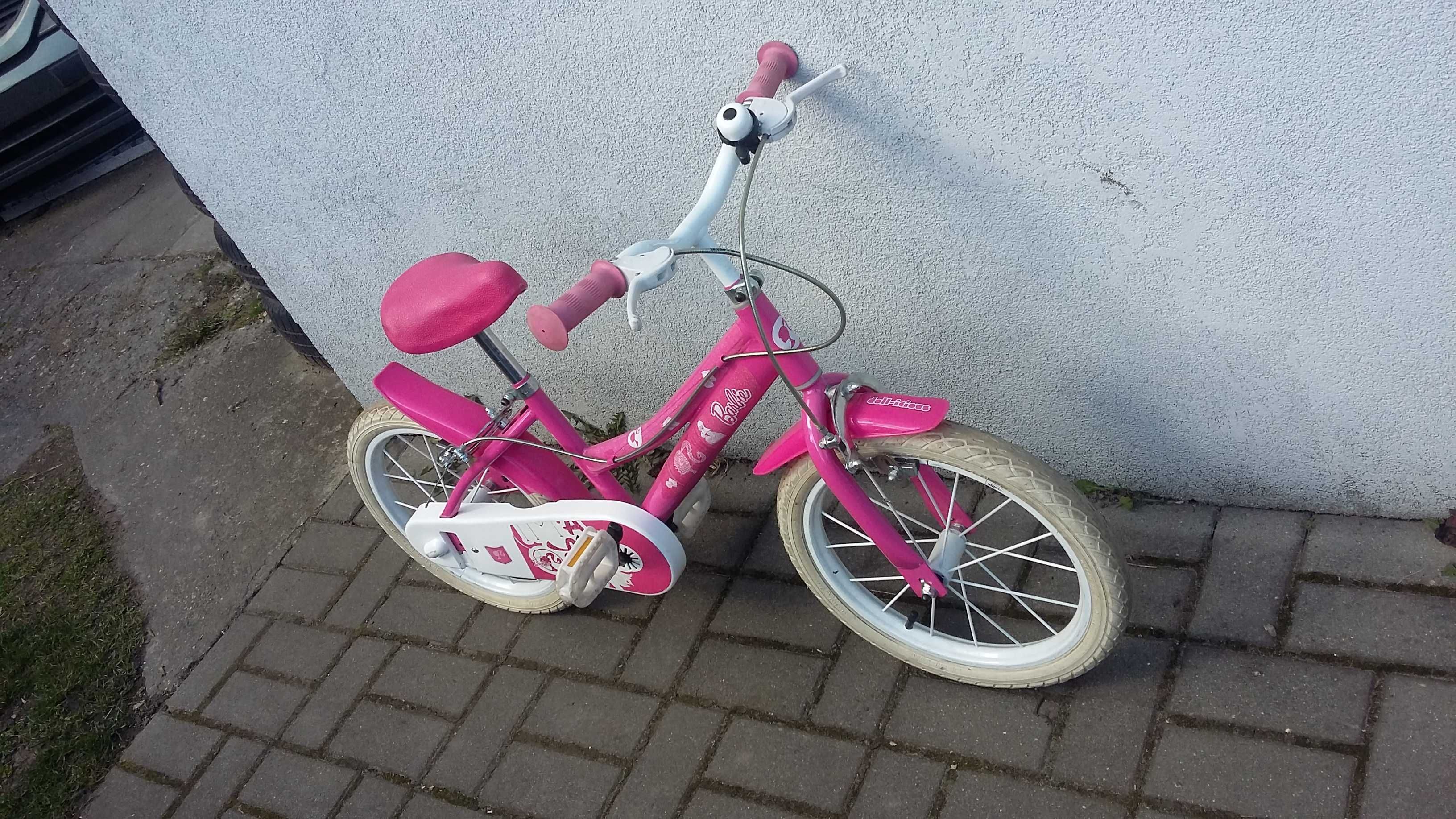 Różowy rowerek Barbie koła 16" super stan