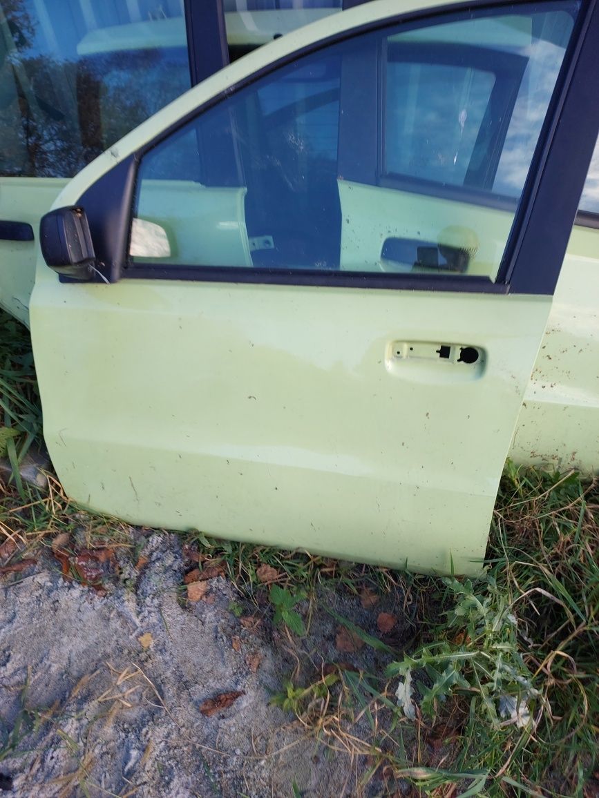 Drzwi lewe lewy przod zielone Fiat Panda 2 II 1.1 Slaskie dawca czesci