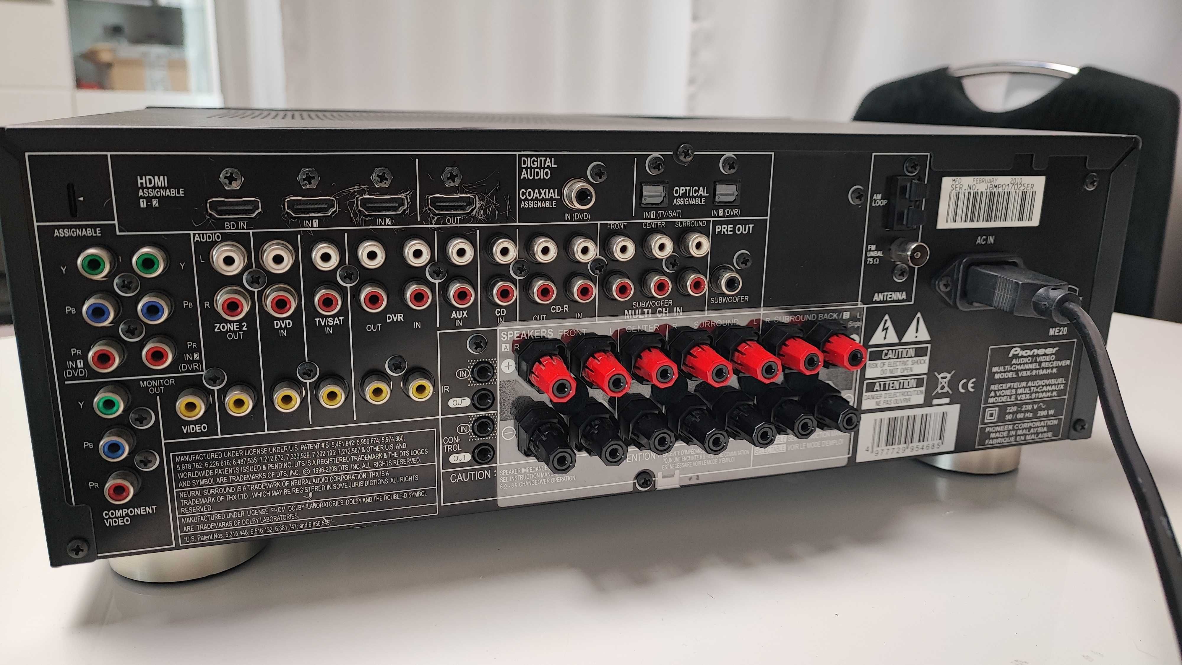 Amplituner Pioneer VSX-919AH z pilotem
