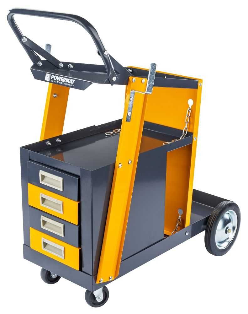 POWERMAT Wózek Spawalniczy Spawarek Na Butle Szuflad 76x85x40cm PM1315