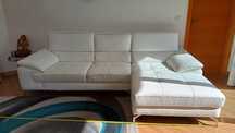 Sofa Chaise Long 3 lugares pele