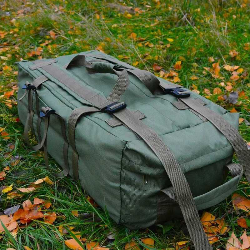 Армійська сумка/баул - рюкзак "Tactic-80" (Оливкова) 111л