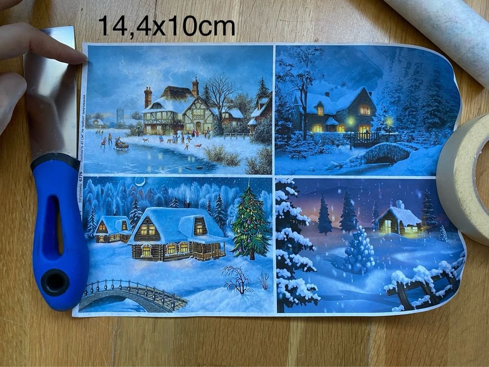 papier decoupage Świąteczną. gęstość 45g/m2