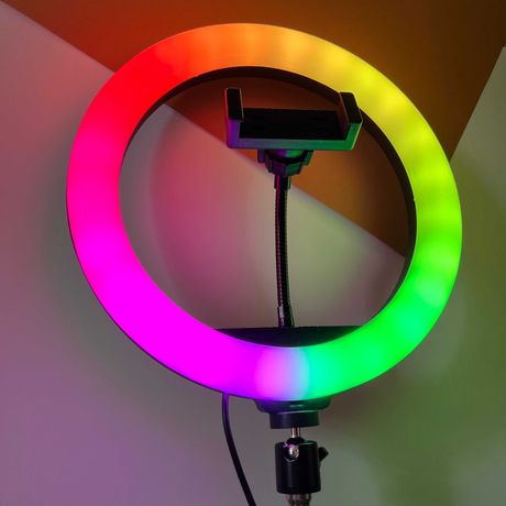 Кільцева світлодіодна лампа RGB із кріпленням для телефону