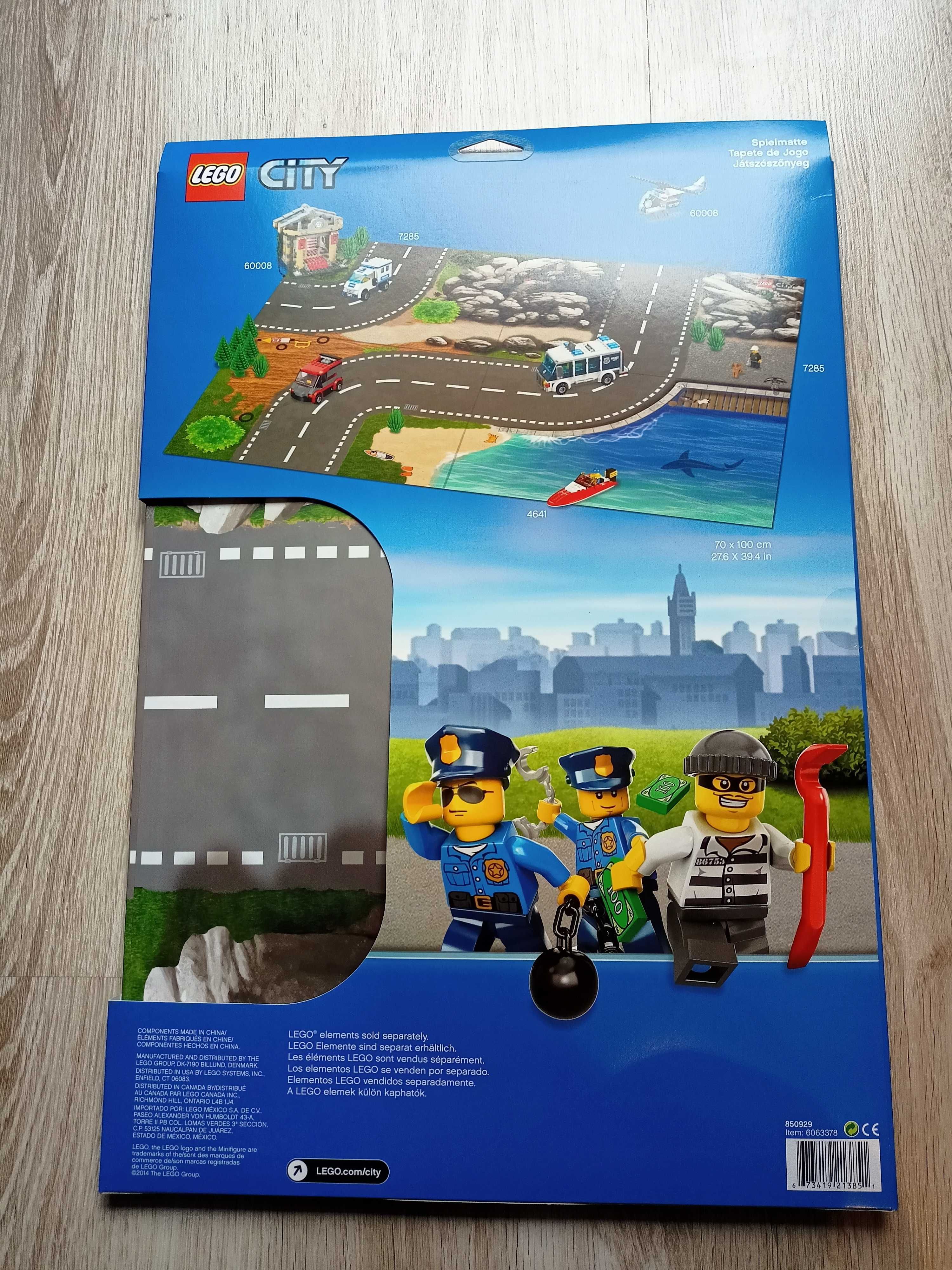 NOWA Mata LEGO City 850929 City do zabawy z motywem ulicy 70cm x 100cm