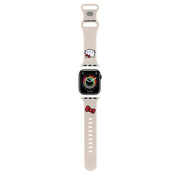 Pasek Apple Watch Hello Kitty Silicone Beżowy 38/40/41 mm