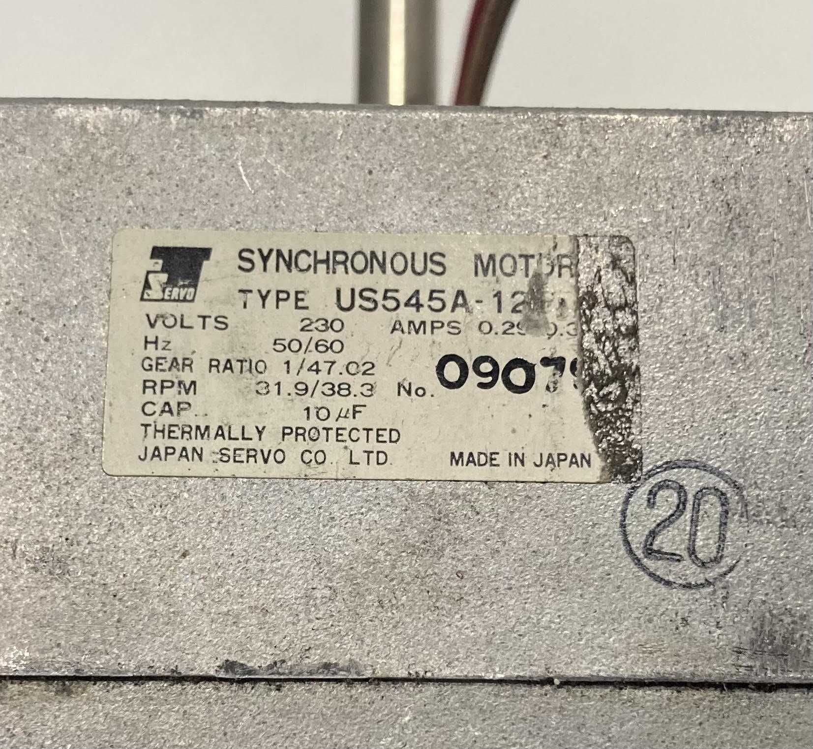 Synchroniczny motoreduktor US545A-12 230v 32-38 obrotów
