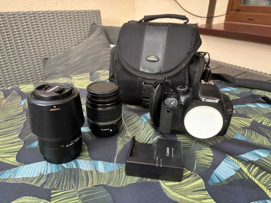 Aparat Canon 550D + obiektywy i akcesoria
