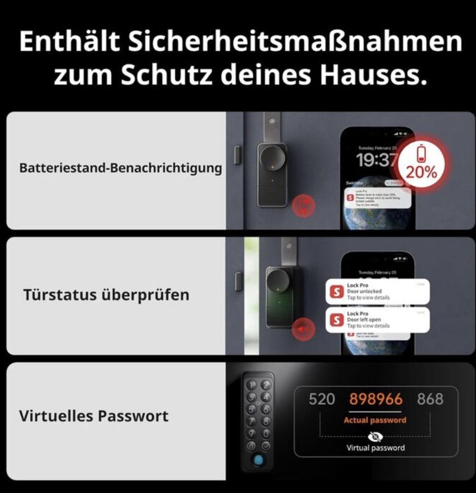 Розумний дверний замок Switch Bot Lock Pro