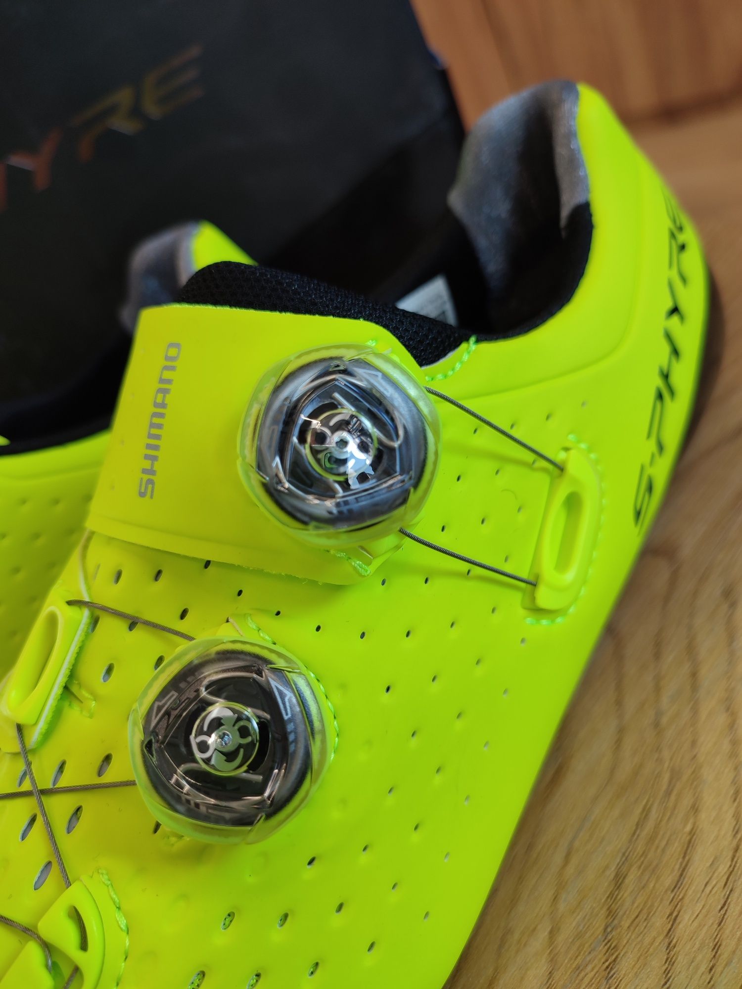 Nowe buty szosowe Shimano SH-RC900, szosa, triathlon, żółte