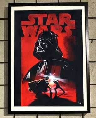 Pintura (40X30) Star Wars (Darth Vader)