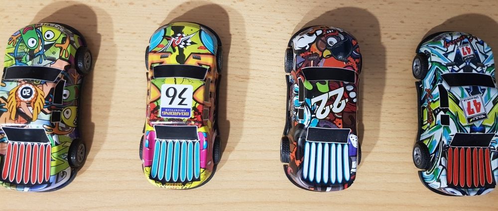 Набір металевих машинок з інерційним механізмом 12 шт.