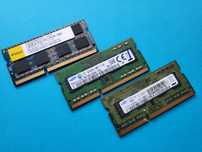 3 kości pamięci RAM DDR3 4GB + 4GB + 2GB w sumie 10GB