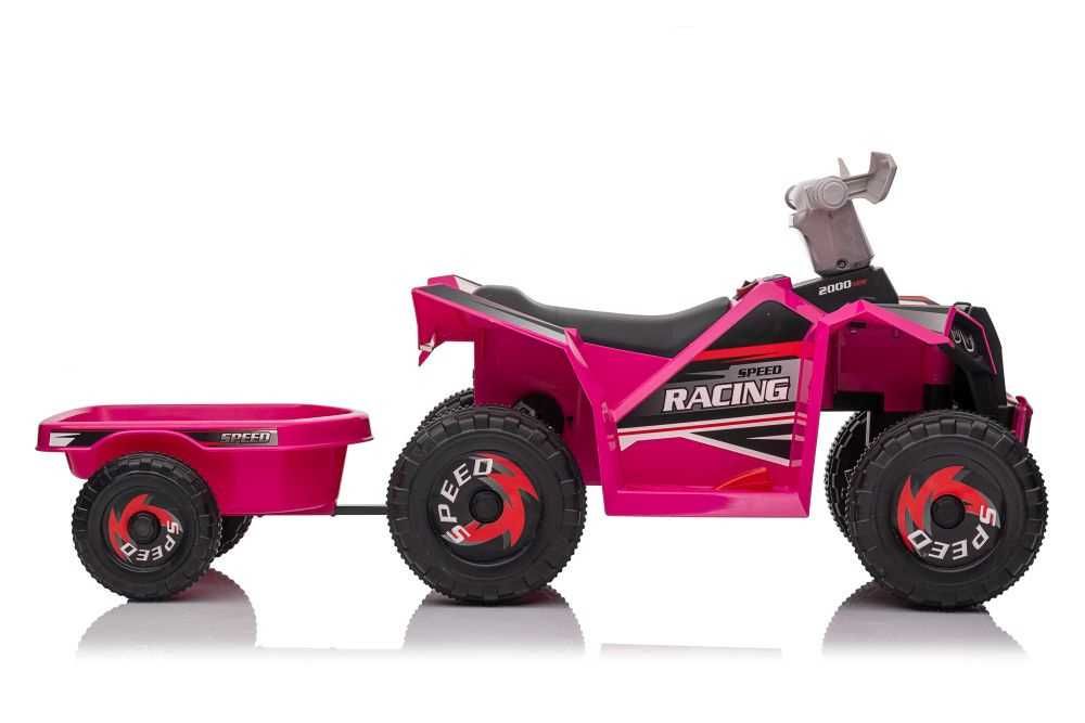Autko na akumulator QUAD Z PRZYCZEPĄ auto jeździk pojazd elektryczny